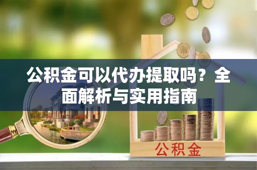 稻城公积金可以代办提取吗？全面解析与实用指南