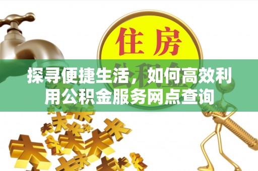 稻城探寻便捷生活，如何高效利用公积金服务网点查询