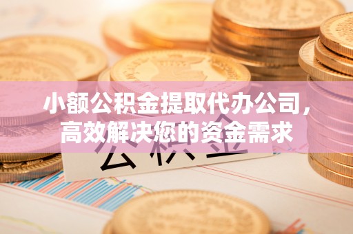 稻城小额公积金提取代办公司，高效解决您的资金需求