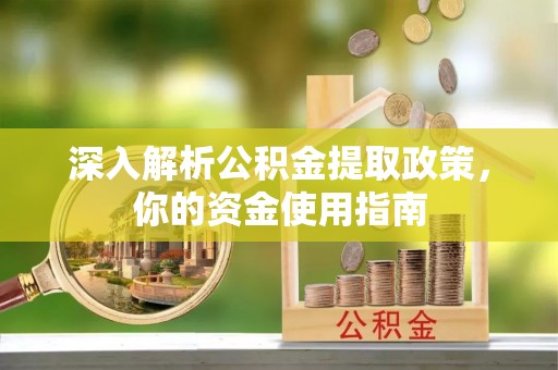 稻城深入解析公积金提取政策，你的资金使用指南