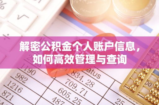 稻城解密公积金个人账户信息，如何高效管理与查询