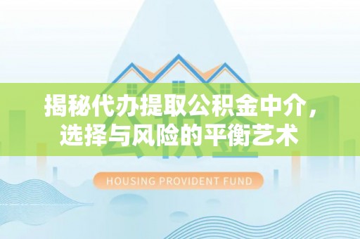 稻城揭秘代办提取公积金中介，选择与风险的平衡艺术