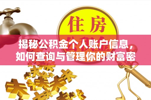 稻城揭秘公积金个人账户信息，如何查询与管理你的财富密码