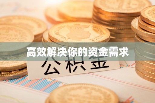 稻城高效解决你的资金需求