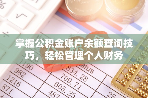 稻城掌握公积金账户余额查询技巧，轻松管理个人财务