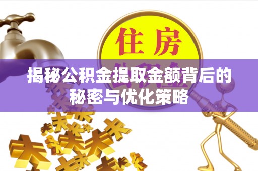 稻城揭秘公积金提取金额背后的秘密与优化策略