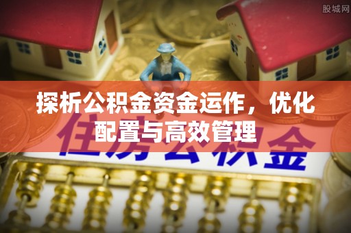稻城探析公积金资金运作，优化配置与高效管理