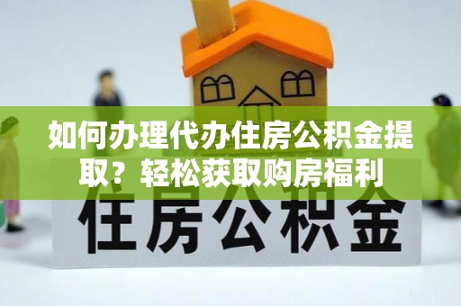 稻城如何办理代办住房公积金提取？轻松获取购房福利