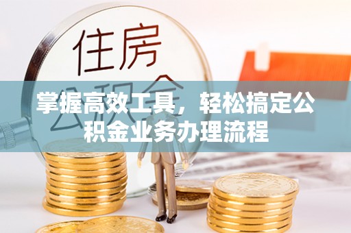 稻城掌握高效工具，轻松搞定公积金业务办理流程