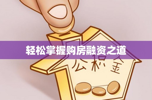 稻城轻松掌握购房融资之道