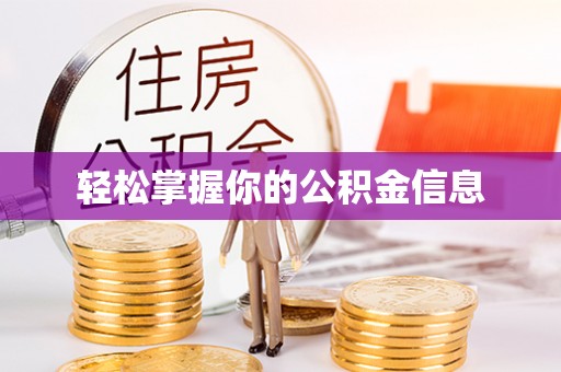 稻城轻松掌握你的公积金信息